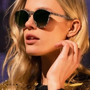 KREWE Collins nylon limited edition Mardi Gras collection sunglasses